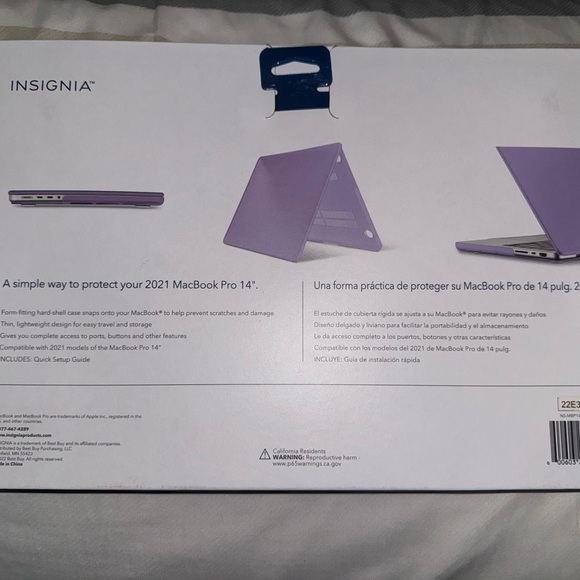Insignia™ - Hard-Shell Case for 2021 and 2023 MacBook Pro 14" - Picture 4 of 16